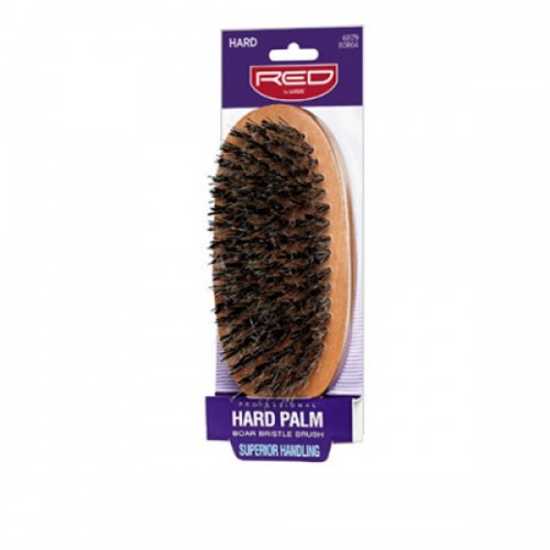 Red Professional Hard Palm Bristle Brush BOR04